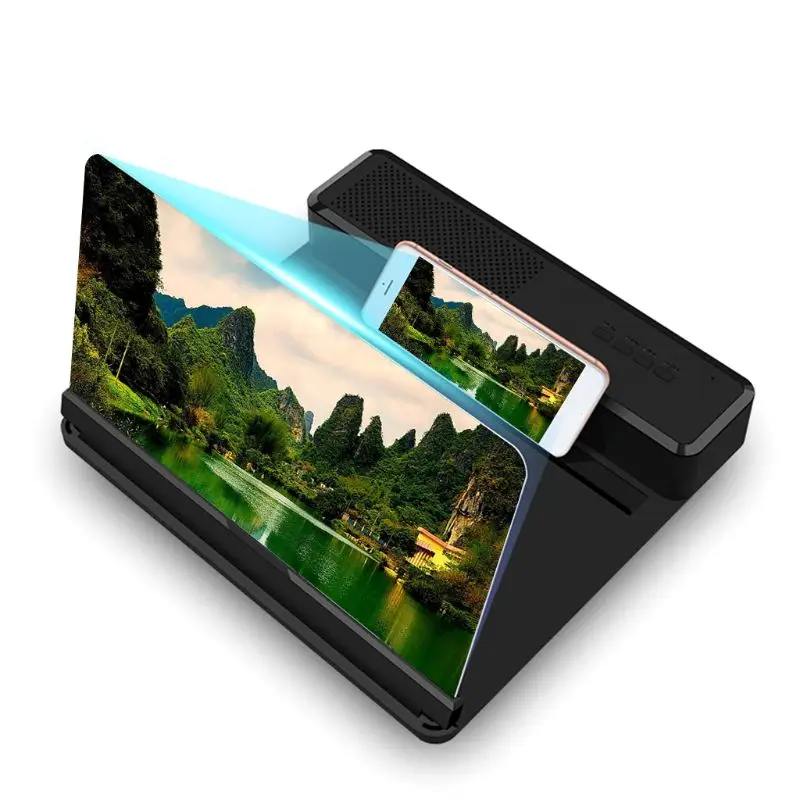 12" Phone Screen Amplifier Bracket with Bluetooth Speaker Screen Magnifier Stand
12" Phone Screen Amplifier Bracket with Bluetooth Speaker Screen Magnifier Stand