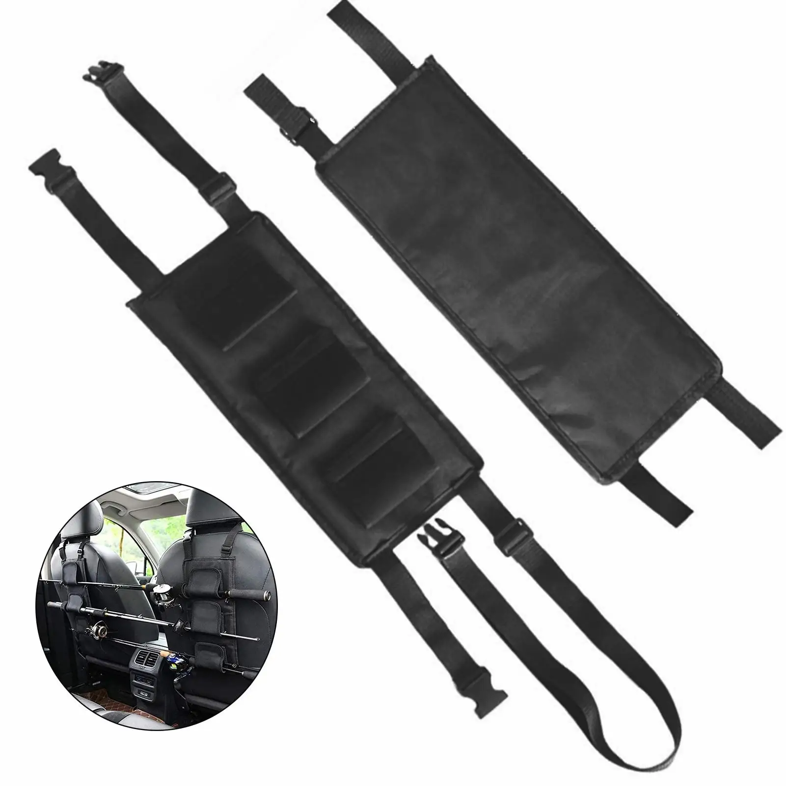 2Pcs Car Seat Fishing Rod Holder Set Vehicle Seat Back Fishing Rod Fixing Hook-and-loop Strap Set Outdoor Fishing Tackle
2Pcs Car Seat Fishing Rod Holder Set Vehicle Seat Back Fishing Rod Fixing Hook-and-loop Strap Set Outdoor Fishing Tackle