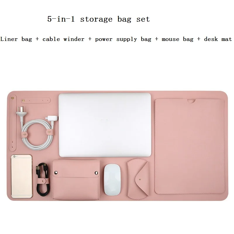 Storage bag is suitable for Mac MacBook 5-in-1 inner bag/cable winder/power pack/mouse bag/desk mat
Storage bag is suitable for Mac MacBook 5-in-1 inner bag/cable winder/power pack/mouse bag/desk mat