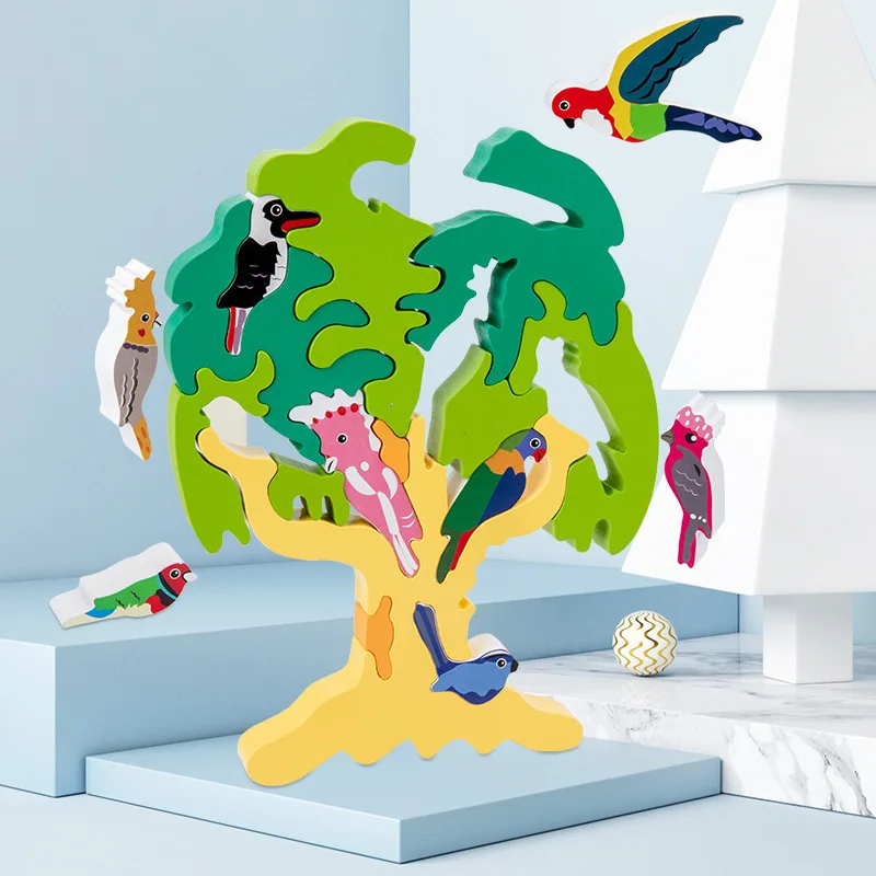 wooden puzzle bird figure toy Children Kids DIY Bird Tree Stacking Toys Montessori Educational Shape Matching Toy
wooden puzzle bird figure toy Children Kids DIY Bird Tree Stacking Toys Montessori Educational Shape Matching Toy
