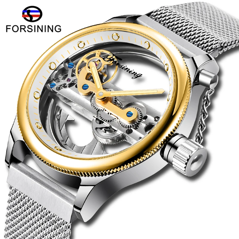 Luxury Brand FORSINING Golden Mysterious Apple Mesh Band Double Side Transparent Creative Watch Openwork Waterproof Male Clock
Luxury Brand FORSINING Golden Mysterious Apple Mesh Band Double Side Transparent Creative Watch Openwork Waterproof Male Clock