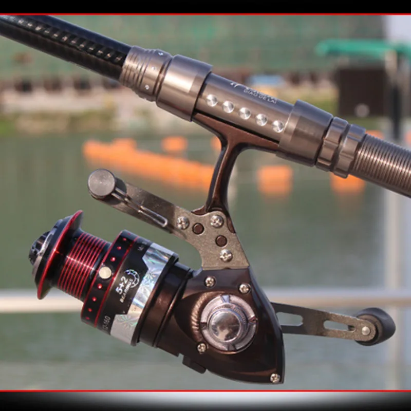 3000 Series 5+2 BB Spinning Fishing Gear Reel Gear Ratio 5.2: 1 Metal Front Pulling Handle Reel Salt Water Fishing Accessories
3000 Series 5+2 BB Spinning Fishing Gear Reel Gear Ratio 5.2: 1 Metal Front Pulling Handle Reel Salt Water Fishing Accessories