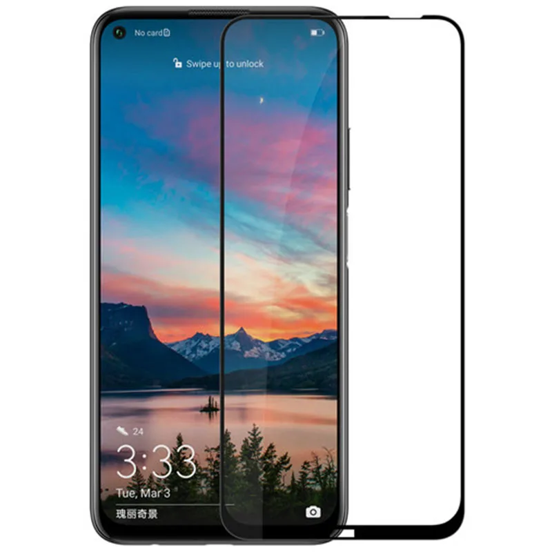 Закаленное 3d стекло с полным покрытием для Huawei Nova 7 7i защитная пленка на весь