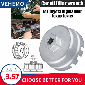 Exquisite Oil Filter Wrench Cap Aluminum Alloy 7.8cm Remover Wrench High-Strength 64.5mm for Toyota Highlander for Lexus
Exquisite Oil Filter Wrench Cap Aluminum Alloy 7.8cm Remover Wrench High-Strength 64.5mm for Toyota Highlander for Lexus