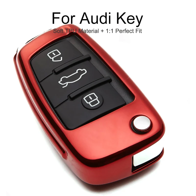 6 Colors TPU Car Key Cover Case Cap For Audi A1 A2 A3 8P A4 B9 A6 C6 4F A4L A6L Q3 Q5 Q7 2018 2019 Key Chain Ring Shell Styling
6 Colors TPU Car Key Cover Case Cap For Audi A1 A2 A3 8P A4 B9 A6 C6 4F A4L A6L Q3 Q5 Q7 2018 2019 Key Chain Ring Shell Styling