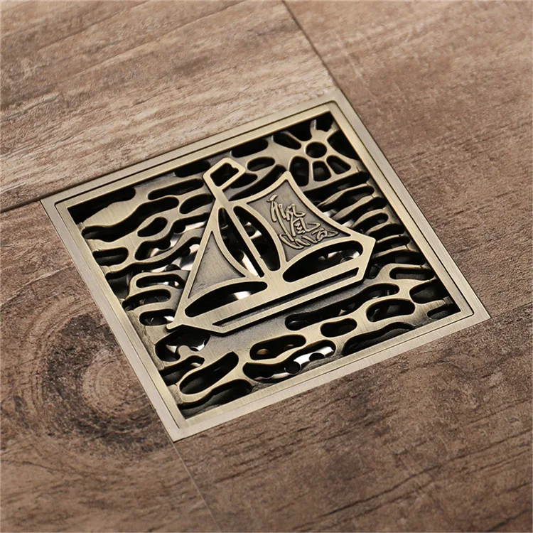 Bronze Floor Drain Copper Material Sailboat Pattern Large Flow Deodorizing Pest Control Anti-Waterproof Floor Drain Manufacturer
Bronze Floor Drain Copper Material Sailboat Pattern Large Flow Deodorizing Pest Control Anti-Waterproof Floor Drain Manufacturer