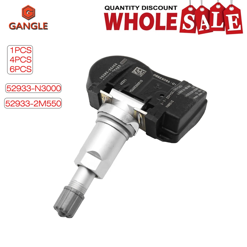 6 Tire Pressure Monitoring System FOR 2011-2014 HYUNDAI SONATA ELANTRA 52933-3N000 Tire Pressure Sensor 52933-2M000 52933-2M001
6 Tire Pressure Monitoring System FOR 2011-2014 HYUNDAI SONATA ELANTRA 52933-3N000 Tire Pressure Sensor 52933-2M000 52933-2M001