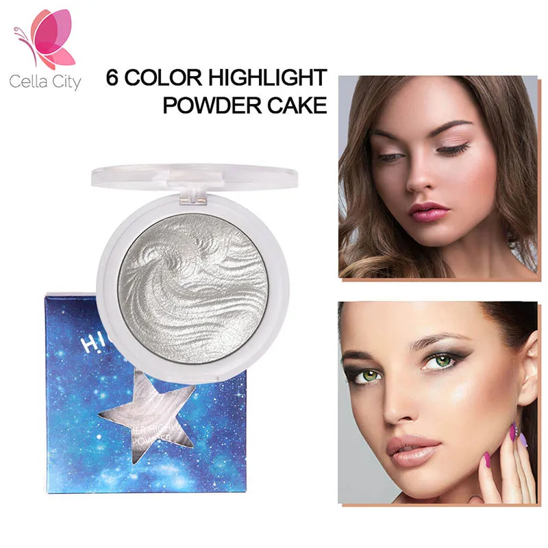 Cellacity face bronzer iluminador highlighter makeup 6 color shimmer and shine highlighter palette powder woman maquillage
Cellacity face bronzer iluminador highlighter makeup 6 color shimmer and shine highlighter palette powder woman maquillage