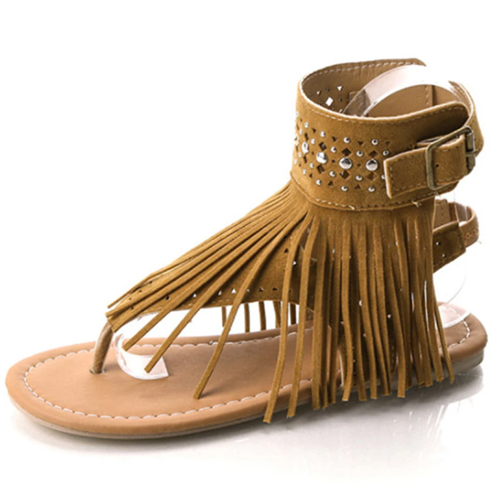 SARAIRIS Fashion Lady Holiday Beach Sandals Fringe Gladiator Summer Flip Sandals Women Buckle Strap Rivet Shoes Woman
SARAIRIS Fashion Lady Holiday Beach Sandals Fringe Gladiator Summer Flip Sandals Women Buckle Strap Rivet Shoes Woman