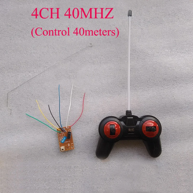 1Set DIY Toy Car Small Power 4CH 27MHZ Remote Controller+ Receiver Board 4-6V Transmitter Control Distance 40meters for RC Part
1Set DIY Toy Car Small Power 4CH 27MHZ Remote Controller+ Receiver Board 4-6V Transmitter Control Distance 40meters for RC Part