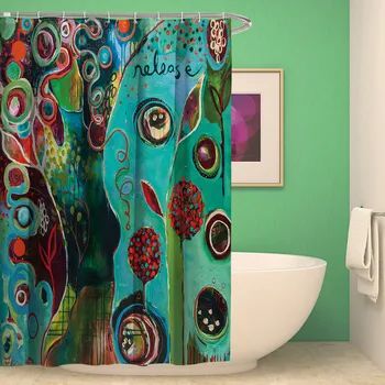 Decorative Colorful Tropical Leaf Cactus Shower Curtain Fabric Waterproof Polyester For Bathroom 
Decorative Colorful Tropical Leaf Cactus Shower Curtain Fabric Waterproof Polyester For Bathroom