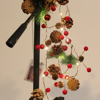 Pine Cones Christmas String Light LED Fairy String Light Garlands Christmas Decoration Holiday Fairy Light For Xmas Thanksgiving
Pine Cones Christmas String Light LED Fairy String Light Garlands Christmas Decoration Holiday Fairy Light For Xmas Thanksgiving