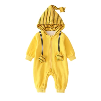 0-12M Unisex Spring Autumn Casual Baby Hooded Jumpsuits Striped Printing Long Sleeve Hooded Kids Bodysuits
0-12M Unisex Spring Autumn Casual Baby Hooded Jumpsuits Striped Printing Long Sleeve Hooded Kids Bodysuits