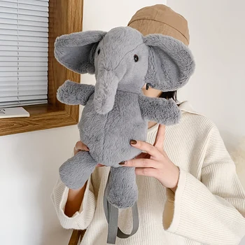 Toposhine Small Plush Elephant Bag Gray Color Small Fashion Shoulder Bags Cross Body Women Bags Elephant Ladies Party Bags
Toposhine Small Plush Elephant Bag Gray Color Small Fashion Shoulder Bags Cross Body Women Bags Elephant Ladies Party Bags