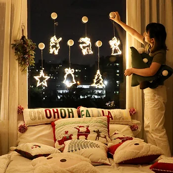 8 LED Lamp Beads Snowman Angle Christmas Tree Lights Star Light Suction Cup Light Cupule Elk Bells For Home Garden Decor
8 LED Lamp Beads Snowman Angle Christmas Tree Lights Star Light Suction Cup Light Cupule Elk Bells For Home Garden Decor