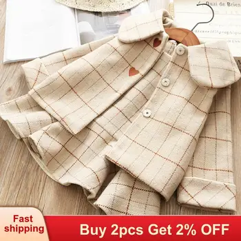 Mayfair Cabin Kids Girl Dress Autumn Winter Plaid Girls Dresses 2pcs for Children Long Sleeve Girl Clothing Top Coat+Strap Dress 
Mayfair Cabin Kids Girl Dress Autumn Winter Plaid Girls Dresses 2pcs for Children Long Sleeve Girl Clothing Top Coat+Strap Dress