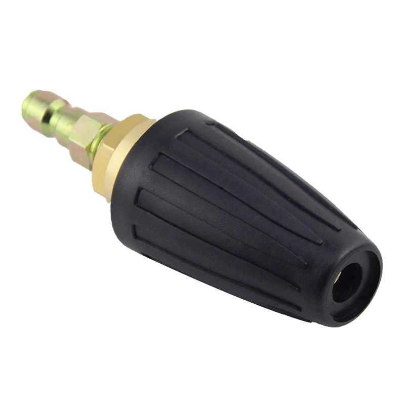 Rotating Spray Turbo Nozzle For High Pressure Power Washers, 1/4 Inch Quick-Connect Plug Spray Nozzle 3600 Psi,Black
Rotating Spray Turbo Nozzle For High Pressure Power Washers, 1/4 Inch Quick-Connect Plug Spray Nozzle 3600 Psi,Black