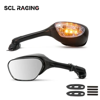 1 Pair Motorcycle Rear View Mirrors With LED Turn Light Signal For Suzuki GSXR 600/750 2006-2009 2010-2012 GSXR 1000 2005-2008
1 Pair Motorcycle Rear View Mirrors With LED Turn Light Signal For Suzuki GSXR 600/750 2006-2009 2010-2012 GSXR 1000 2005-2008