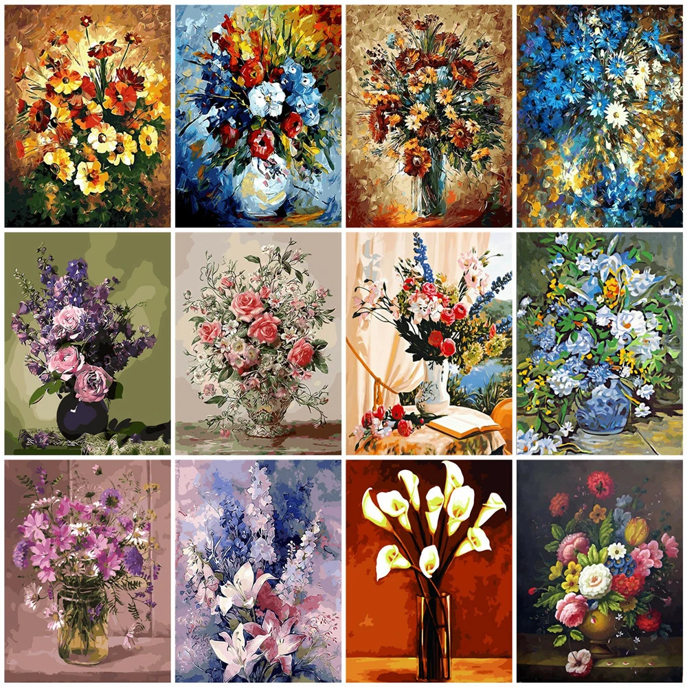 HUACAN Coloring By Numbers Flowers HandPainted Drawing Canvas Kits DIY Home Decoration Oil Painting Gift Pictures
HUACAN Coloring By Numbers Flowers HandPainted Drawing Canvas Kits DIY Home Decoration Oil Painting Gift Pictures