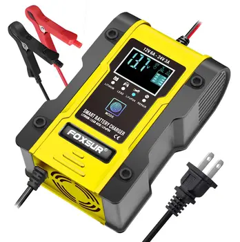 24V/12V 6A Pulse Repair Charger with LCD Display Motorcycle Car Battery Charger 7-STAGE Automatic Charging Starting Device
24V/12V 6A Pulse Repair Charger with LCD Display Motorcycle Car Battery Charger 7-STAGE Automatic Charging Starting Device
