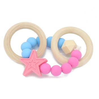 Beech Stars Pattern Silicone Molars Puzzle Hand Toy Teether For Baby Wooden Toy Teether
Beech Stars Pattern Silicone Molars Puzzle Hand Toy Teether For Baby Wooden Toy Teether