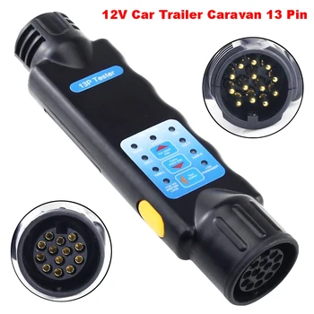13 Pin Car Truck Trailer Plug Socket Tester Wiring Circuit Light Test Tool Diagnostic Tools Black Adapter Auto Diagnostic Tool
13 Pin Car Truck Trailer Plug Socket Tester Wiring Circuit Light Test Tool Diagnostic Tools Black Adapter Auto Diagnostic Tool