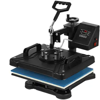 12 X 15 Inch Heat Press Machine 5 IN1 Digital Swing Away 30*38cm Heat Press Machine for T-shirts Mug Hat Plate Cap
12 X 15 Inch Heat Press Machine 5 IN1 Digital Swing Away 30*38cm Heat Press Machine for T-shirts Mug Hat Plate Cap