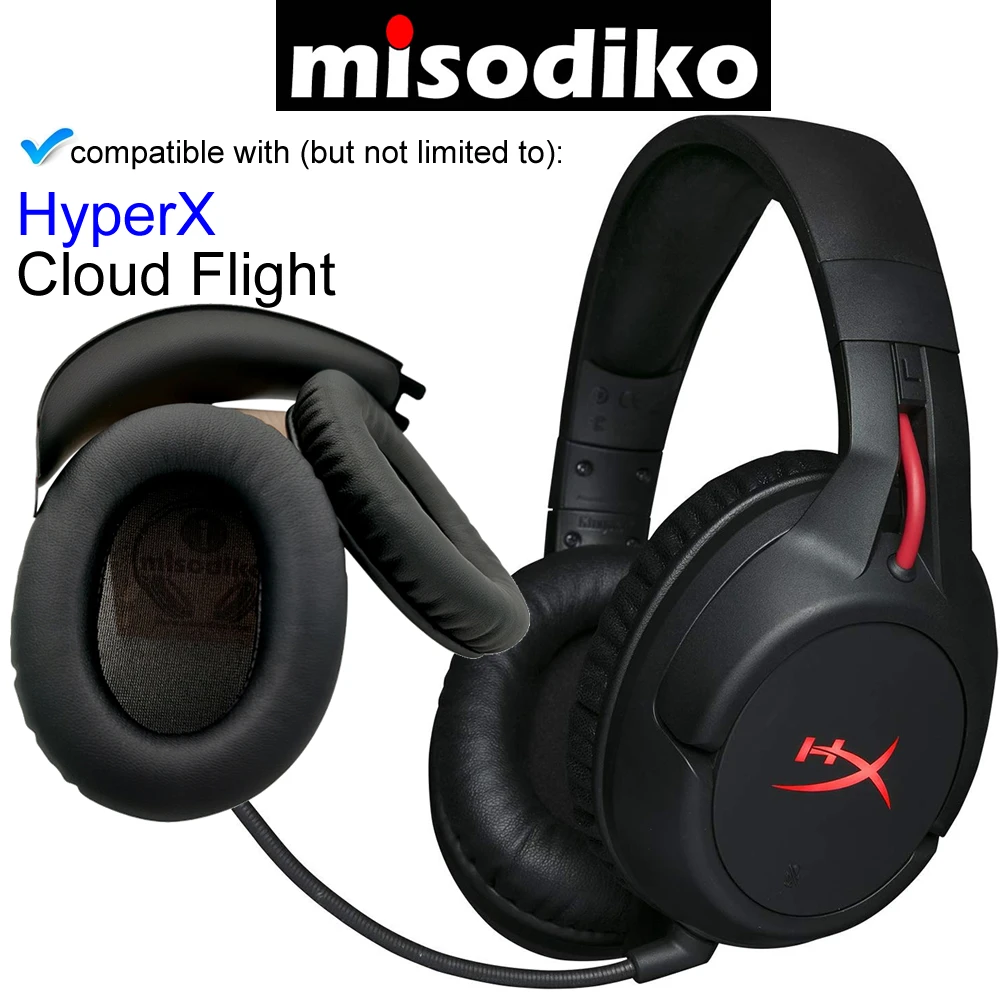 Комплект амбушюр misodiko для игровой гарнитуры HyperX Cloud Flight запасные части амбушюры с