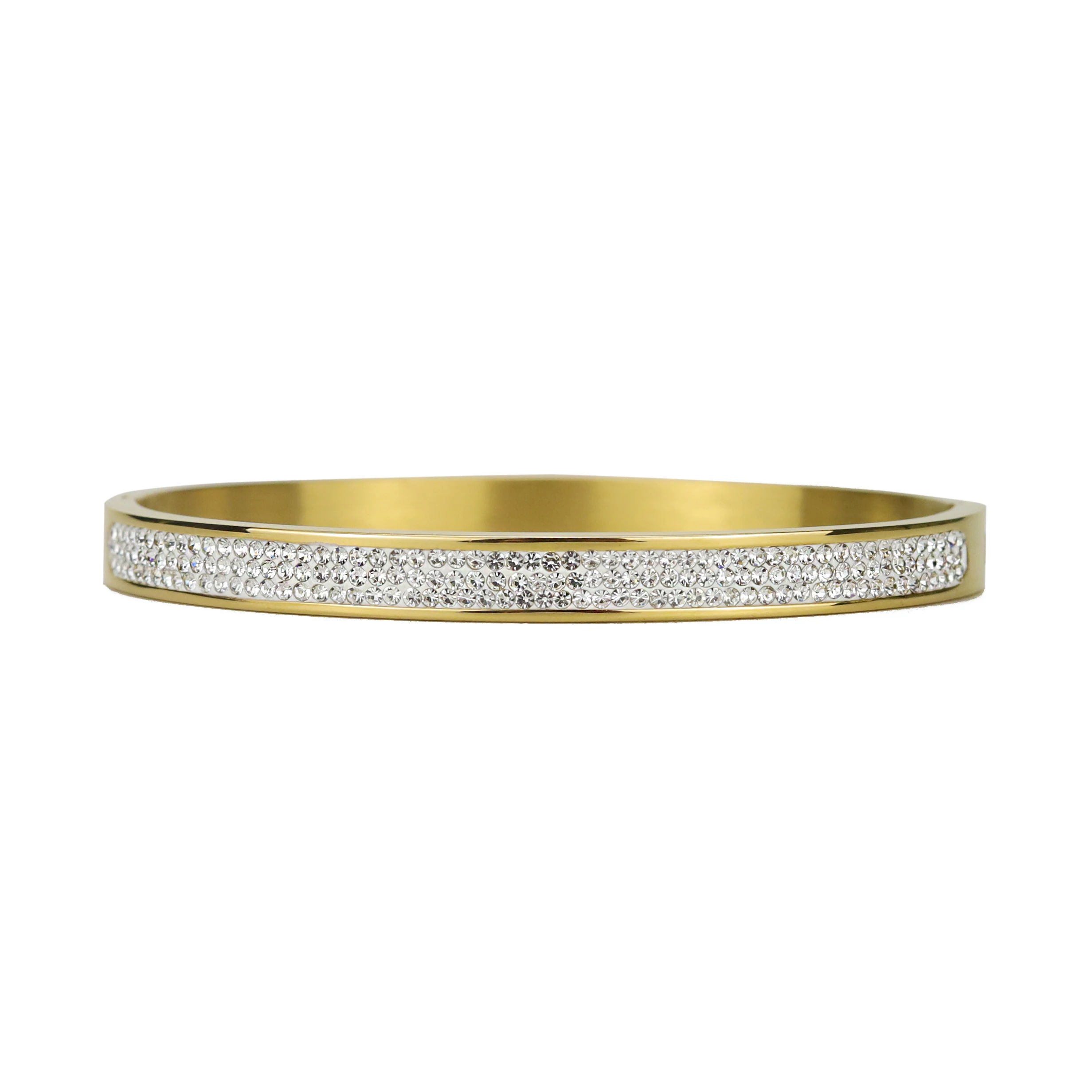 6mm High Quality 18 Gold Color Luxury Iced Out CZ Women Bangle Titanium Stainless Steel Bracelets & Bangles For Women Jewelry
6mm High Quality 18 Gold Color Luxury Iced Out CZ Women Bangle Titanium Stainless Steel Bracelets & Bangles For Women Jewelry