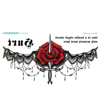 5pcs Jewelry Temporary Tattoo Sticker Waterproof Lace Body Chest Waist Art Sexy Choker Body Art Tattoo Sticker Pendant 
5pcs Jewelry Temporary Tattoo Sticker Waterproof Lace Body Chest Waist Art Sexy Choker Body Art Tattoo Sticker Pendant