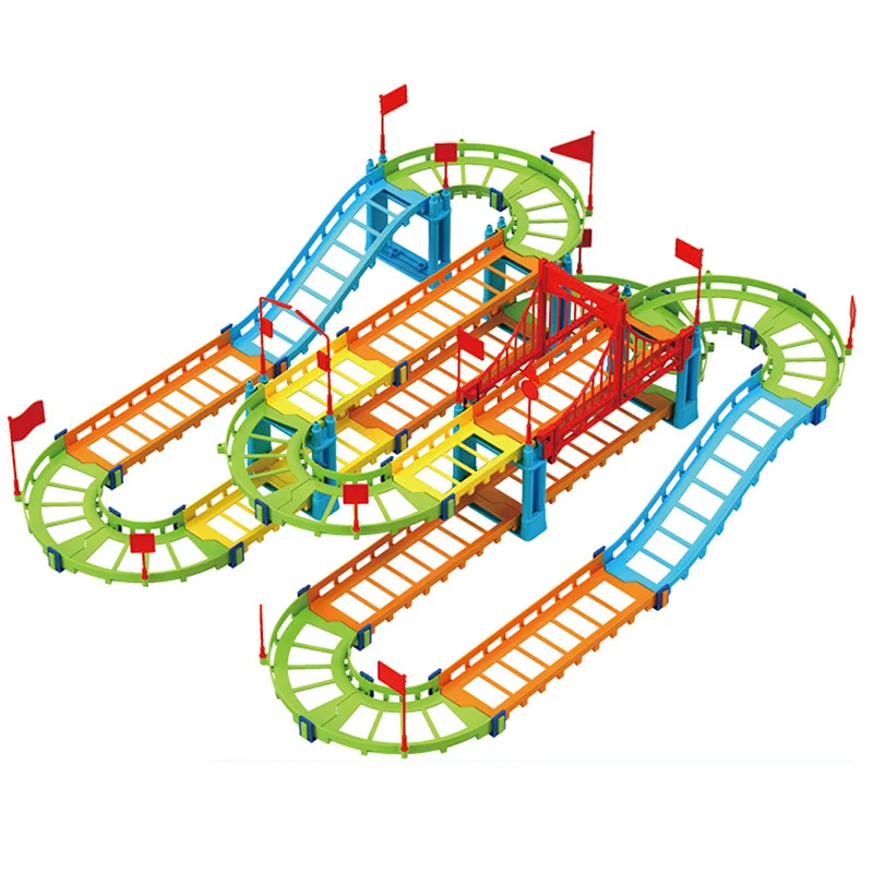 DIY Electric Racing Rail Car Kids Train Track Model Toy Baby Railway Track Racing Road Transportation Building Slot Sets
DIY Electric Racing Rail Car Kids Train Track Model Toy Baby Railway Track Racing Road Transportation Building Slot Sets