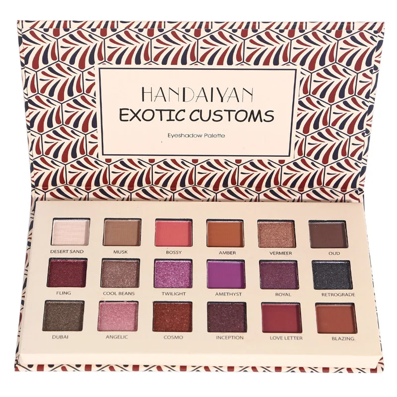 18-color Eyeshadow Palette Pearlescent Matte Eyeshadow Palette Colorful Eye Shadow Palette Pigmented Eye Shadow Powder
18-color Eyeshadow Palette Pearlescent Matte Eyeshadow Palette Colorful Eye Shadow Palette Pigmented Eye Shadow Powder
