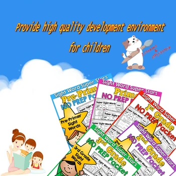 Sight Words Practice Kids Learning English Interactive Coloring Common Words Practice Book Educational Toys for Children
Sight Words Practice Kids Learning English Interactive Coloring Common Words Practice Book Educational Toys for Children