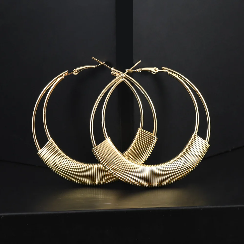 Fashion Simple Hollow Geometric Trend Gold/silver Color Earrings Personality Wild Star Big Circle Irregular Shape Woman Jewelry
Fashion Simple Hollow Geometric Trend Gold/silver Color Earrings Personality Wild Star Big Circle Irregular Shape Woman Jewelry