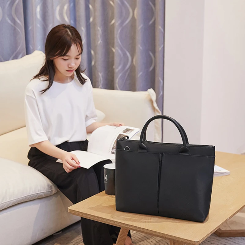 Portable Briefcase Unisex Waterproof Cell Phone Certificate Document Computer Storage Handbag Office Business Goods Accessories
Portable Briefcase Unisex Waterproof Cell Phone Certificate Document Computer Storage Handbag Office Business Goods Accessories