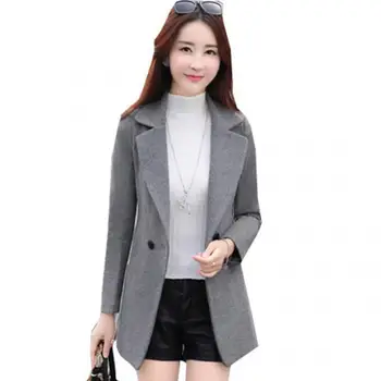 Woolen coat female 2019 spring and autumn Korean version of women slim short section was thin woolen coats Ladies gray 4XL 3XL
Woolen coat female 2019 spring and autumn Korean version of women slim short section was thin woolen coats Ladies gray 4XL 3XL