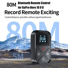 TELESIN 80M Bluetooth Remote Control For GoPro 10 9 8 Max With LCD Display Screen Shortcut Key For Go pro Hero 8 9 10 Controller
TELESIN 80M Bluetooth Remote Control For GoPro 10 9 8 Max With LCD Display Screen Shortcut Key For Go pro Hero 8 9 10 Controller