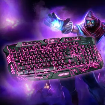 New LED Lser Professional Gaming keyboard 3 Colors Crack lluminated LED Backlight USB Multimedia PC Gaming Keyboard Dropshipping
New LED Lser Professional Gaming keyboard 3 Colors Crack lluminated LED Backlight USB Multimedia PC Gaming Keyboard Dropshipping
