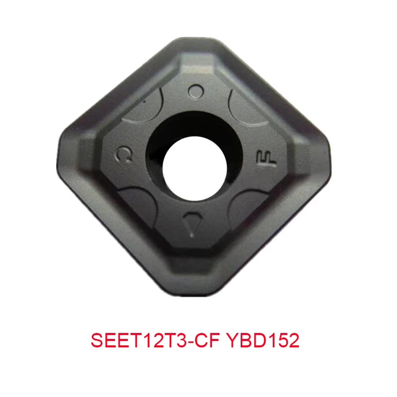 

100% Original SEET 12T3-CF SEET12T3-CF YBD152 YBG102 YBG202 Lathe Cutter Milling Cutter CNC Turning Inserts 10 pcs/lot