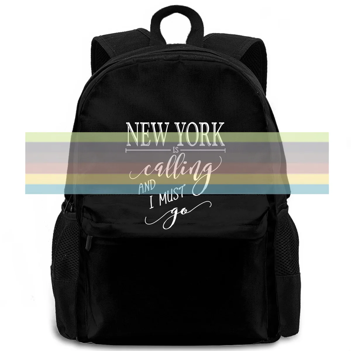 Женский рюкзак с принтом New York is call I Must Go Home s State City дешевый женский и мужской для
