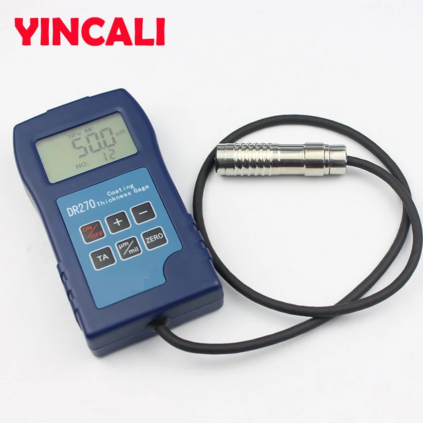 Newly Digital Paint Coating Thickness Gauge DR270 Plastic FIlm Coating Thickness Tester using eddy current thickness method 
Newly Digital Paint Coating Thickness Gauge DR270 Plastic FIlm Coating Thickness Tester using eddy current thickness method