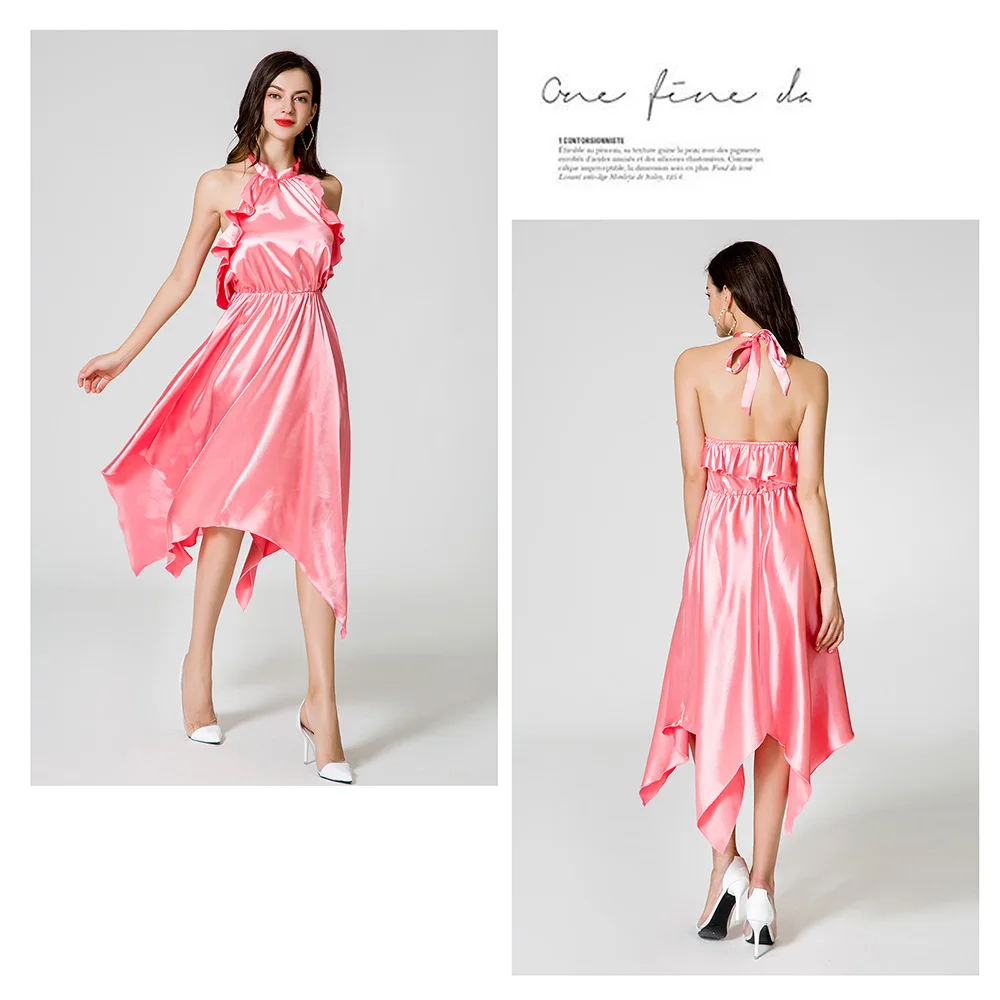 ZOGAA 2020 Women Sexy Dress Comfortable Silk Backless Girls Solid Irregular Hem Sleeveless Maxi Dresses for Women Party Dress
ZOGAA 2020 Women Sexy Dress Comfortable Silk Backless Girls Solid Irregular Hem Sleeveless Maxi Dresses for Women Party Dress