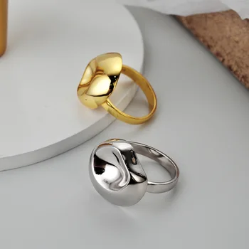 Japan Korea S925 Irregular Geometric Smooth Simple Ring Trendy Ins Normcore Style Open Index Finger Ring 18k Gold ring
Japan Korea S925 Irregular Geometric Smooth Simple Ring Trendy Ins Normcore Style Open Index Finger Ring 18k Gold ring
