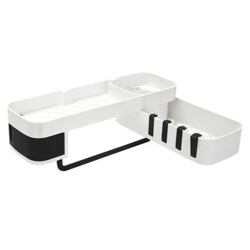 Punch-free Storage Shelf Rack Bathroom Seamless Rotating Rack Double Layer Racks Holder @LS
Punch-free Storage Shelf Rack Bathroom Seamless Rotating Rack Double Layer Racks Holder @LS