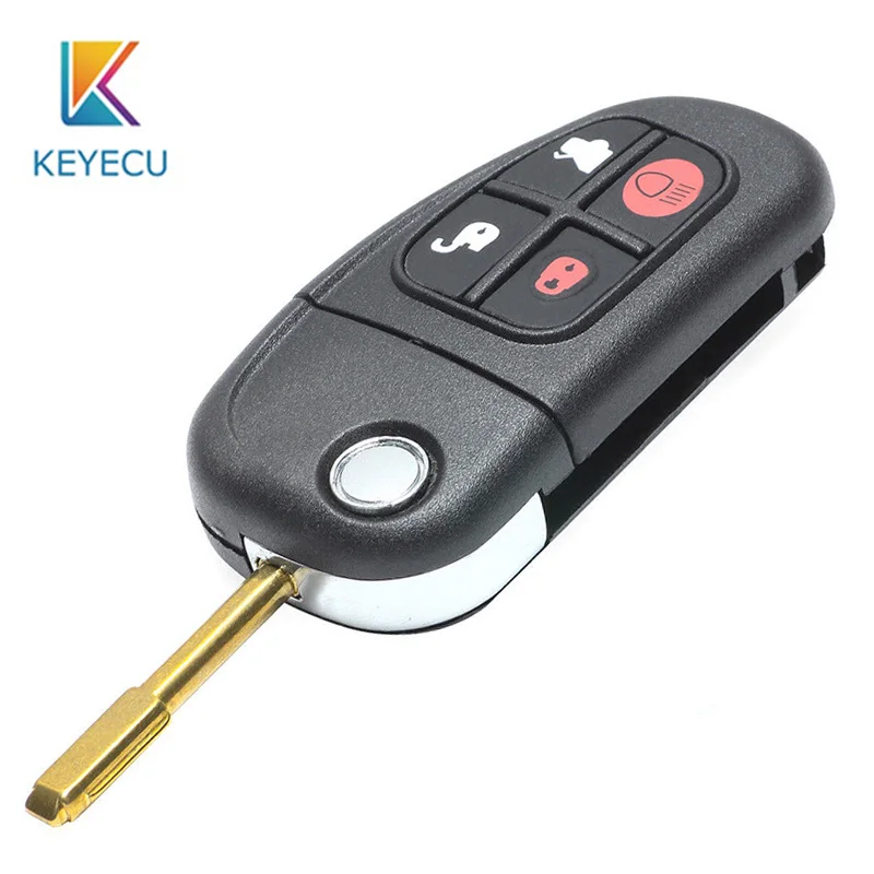 KEYECU for Jaguar XJ8 S-type X-Type 2002 2003 2004 2005 2006 2007 2008 Replacement 4 Buttons Remote Control Car Key Shell Case
KEYECU for Jaguar XJ8 S-type X-Type 2002 2003 2004 2005 2006 2007 2008 Replacement 4 Buttons Remote Control Car Key Shell Case