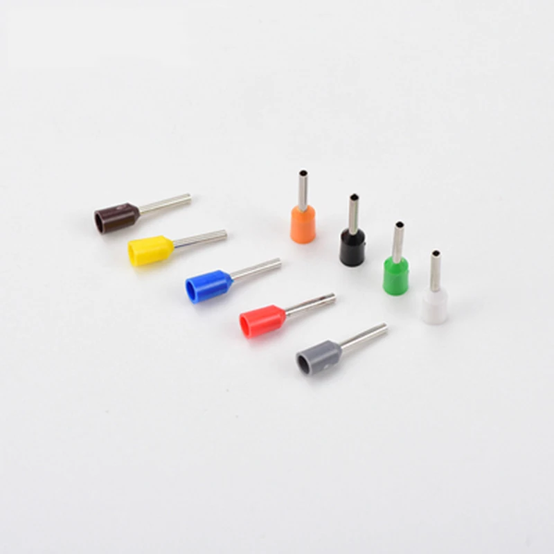 100pcs/Pack E0508 E7508 E1008 E1508 E2508 E4009 E6012 Insulated Ferrules Terminal Block Cord End Wire Connector Electrical Crimp
100pcs/Pack E0508 E7508 E1008 E1508 E2508 E4009 E6012 Insulated Ferrules Terminal Block Cord End Wire Connector Electrical Crimp