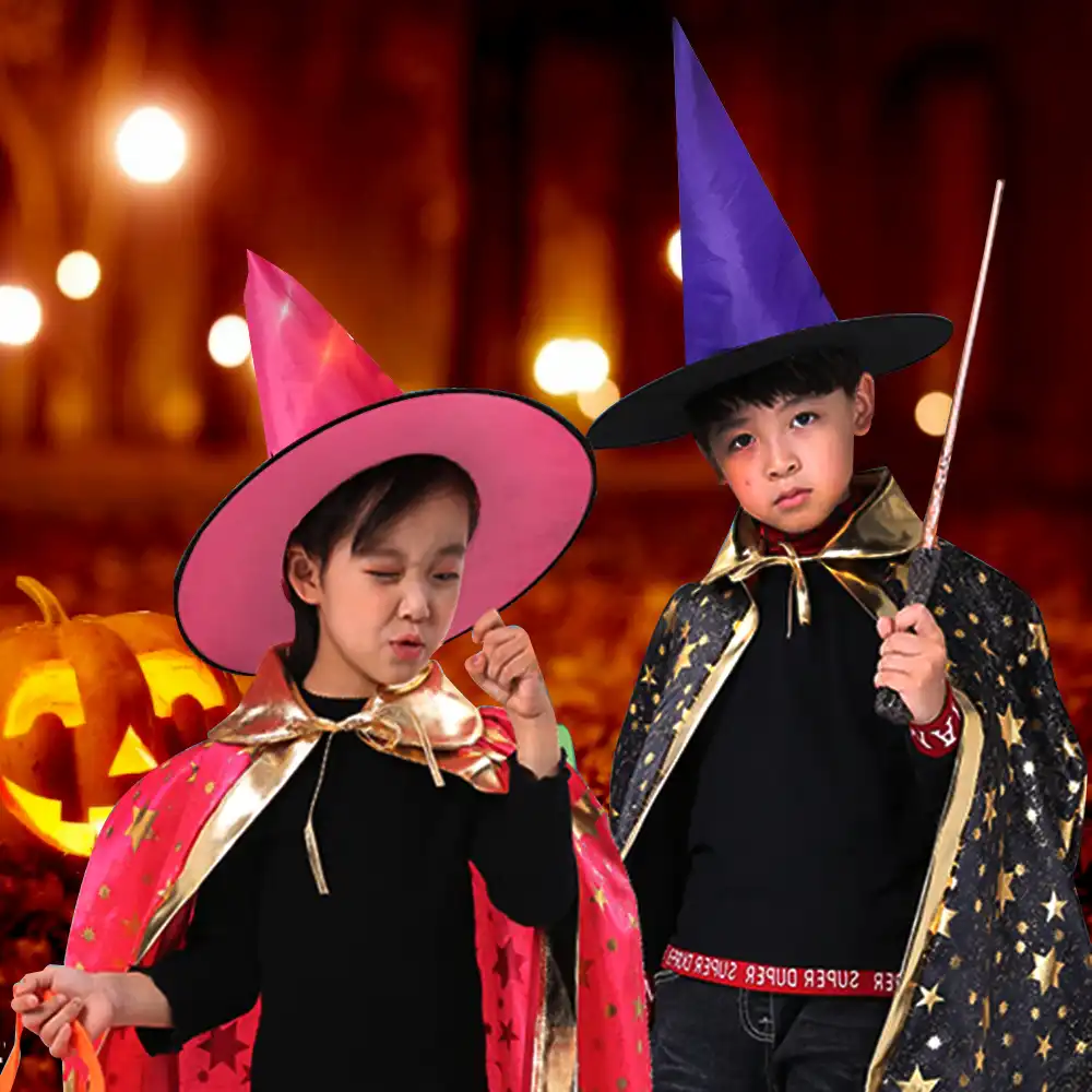 halloween lighting led hat party decoration adult womens witch