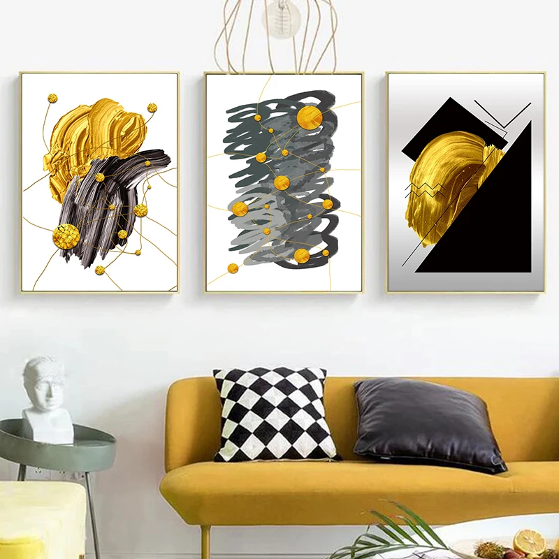 Abstract Golden Black Ink Art Poster and Prints Modern Irregular Canvas Painting Wall Picture For Living Room Home Decor Cuadros
Abstract Golden Black Ink Art Poster and Prints Modern Irregular Canvas Painting Wall Picture For Living Room Home Decor Cuadros