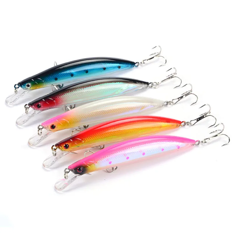 Artificial Plastic Hard Bait 5 Pcs/set 13g/11.5cm Minnow 3D Eyes 4# With Sharp Treble Hook Fishing Swim bait Equipment
Artificial Plastic Hard Bait 5 Pcs/set 13g/11.5cm Minnow 3D Eyes 4# With Sharp Treble Hook Fishing Swim bait Equipment