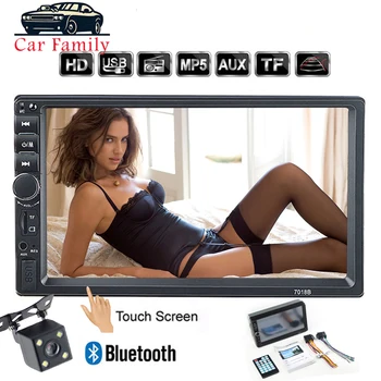 2 Din General Car Models 7 Inch Touch Screen Bluetooth Multimedia Player Support USB SD With RearView Camera mirror link 7018B
2 Din General Car Models 7 Inch Touch Screen Bluetooth Multimedia Player Support USB SD With RearView Camera mirror link 7018B
